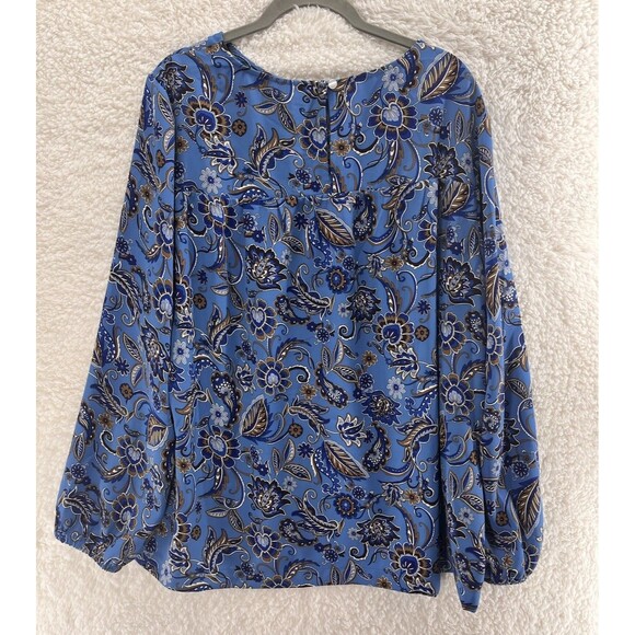 J.Jill Wearever Collection XLT Floral Tunic Polyester Floral Lightweight Blouse - Picture 7 of 10